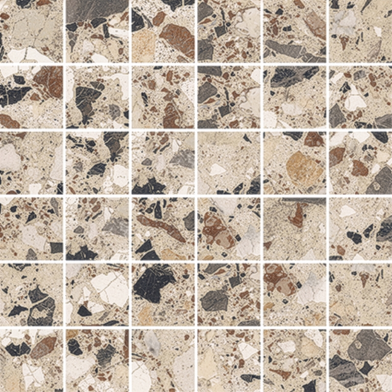 MILZETTI - 2X2/12X12 PEBBLE, LINEN, BRUSHED